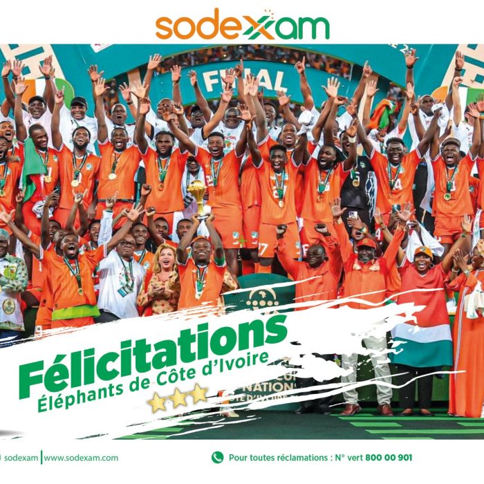 CAN 2023/ LA SODXAM FELICITE LES ÉLEPHANTS, CHAMPIONS D’AFRIQUE !
